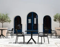 Table de terrasse carré noir 74x60x60 cm Kys - FLEXMOB Hot