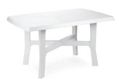 Table d'extérieur blanc 138x88 cm - Aucune Hot
