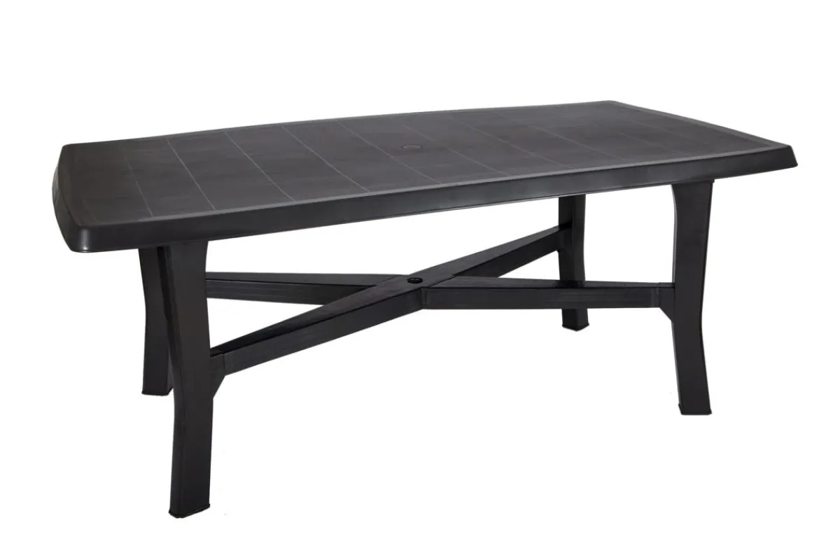 Table d'extérieur gris anthracite 180x100x72 cm - Aucune