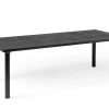 Table d'extérieur gris anthracite 220x110 cm - Aucune Discount