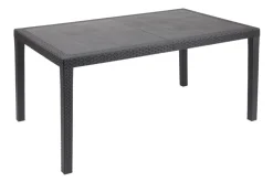 Aucune Table d'extérieur gris anthracite 150x90x72 cm Discount