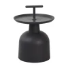 Table d'extérieur noir 54,5x41x41 cm Salerne - FLEXMOB Online