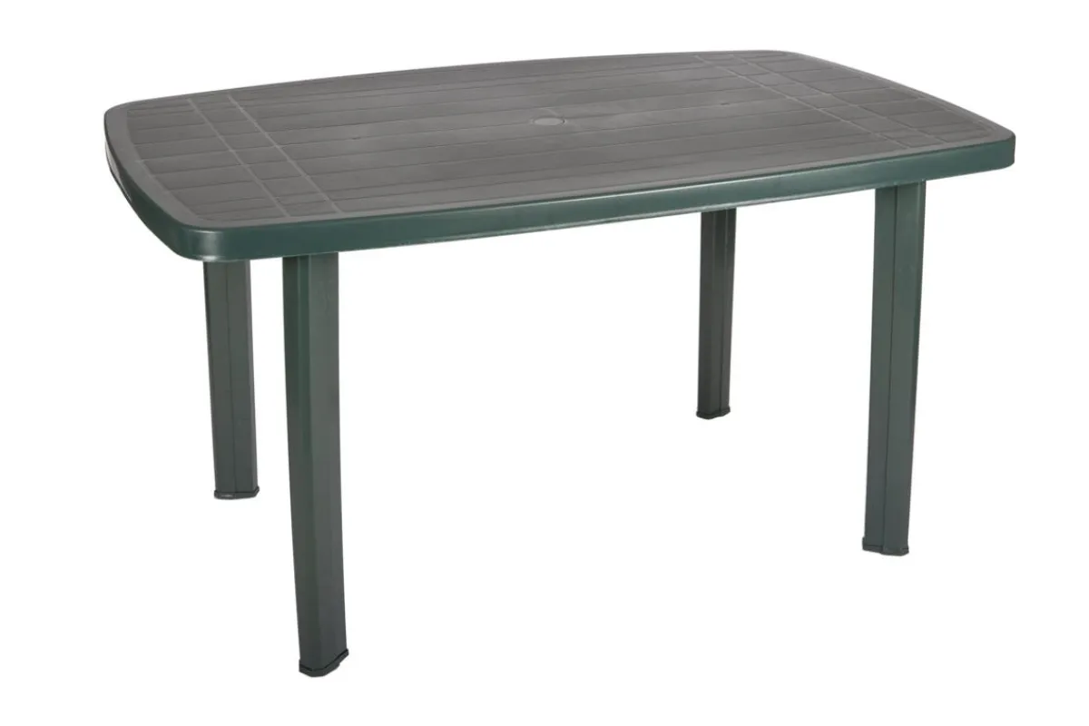 Aucune Table d'extérieur vert 137x85 cm Discount