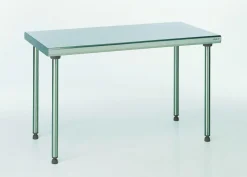 TOURNUS Table inox 100x70x90 cm Sans dosseret Sans étagère Best