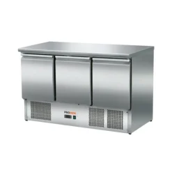 Table réfrigérée 3 portes pleines sur groupe pose centrale froid positif 260 L 3 grilles - PROINOX Clearance