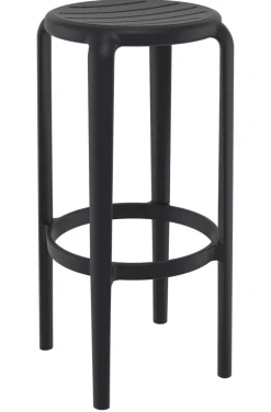 FLEXMOB Tabouret de bar de terrasse noir Ø 34 cm 75 cm Tom Hot