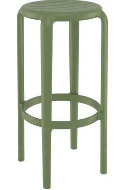 FLEXMOB Tabouret de bar de terrasse olive Ø 34 cm 75 cm Tom Clearance