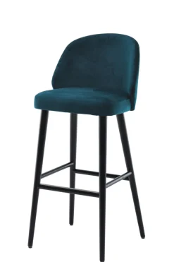 FLEXMOB Tabouret de bar d'intérieur bleu pétrole 105x52x57 cm Oscar