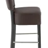 Tabouret de bar d'intérieur chocolat 111x45x54 cm Floriane 2 - FLEXMOB Sale