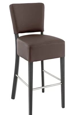 Tabouret de bar d'intérieur chocolat 111x45x54 cm Floriane 2 - FLEXMOB Sale
