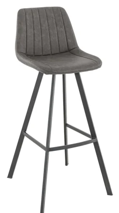 Tabouret de bar d'intérieur gris anthracite 106x46x53 cm Kyle - FLEXMOB Clearance