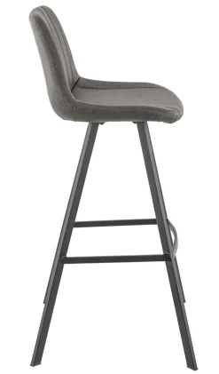 Tabouret de bar d'intérieur gris anthracite 106x46x53 cm Kyle - FLEXMOB Clearance