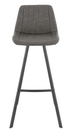 Tabouret de bar d'intérieur gris anthracite 106x46x53 cm Kyle - FLEXMOB Clearance