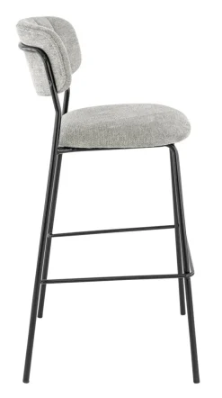 FLEXMOB Tabouret de bar d'intérieur gris clair 108x51x55 cm Auguste New