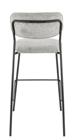 FLEXMOB Tabouret de bar d'intérieur gris clair 108x51x55 cm Auguste New