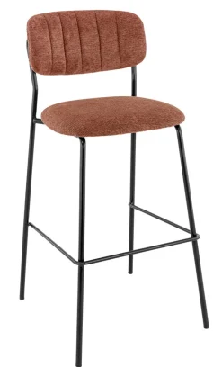 Tabouret de bar d'intérieur terracotta 108x51x55 cm Auguste - FLEXMOB Discount