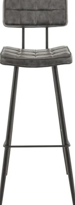 Tabouret de bar gris anthracite 92x37x50 cm Maurice - FLEXMOB Sale