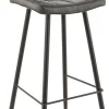 Tabouret de bar gris anthracite 92x37x50 cm Maurice - FLEXMOB Best