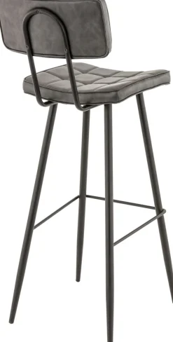 Tabouret de bar gris anthracite 92x37x50 cm Maurice - FLEXMOB Best