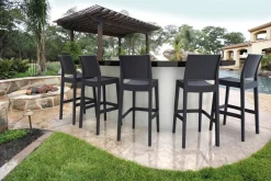 Tabouret de bar gris foncé 108x40x51 cm Jamaica - FLEXMOB Hot