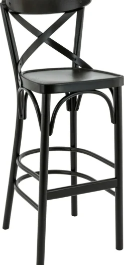 Tabouret de bar noir 108x46x45 cm Sofia - FLEXMOB Outlet