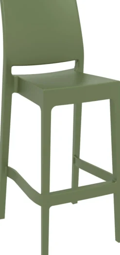Tabouret de bar vert olive 108x44x51 cm Maya - FLEXMOB Clearance