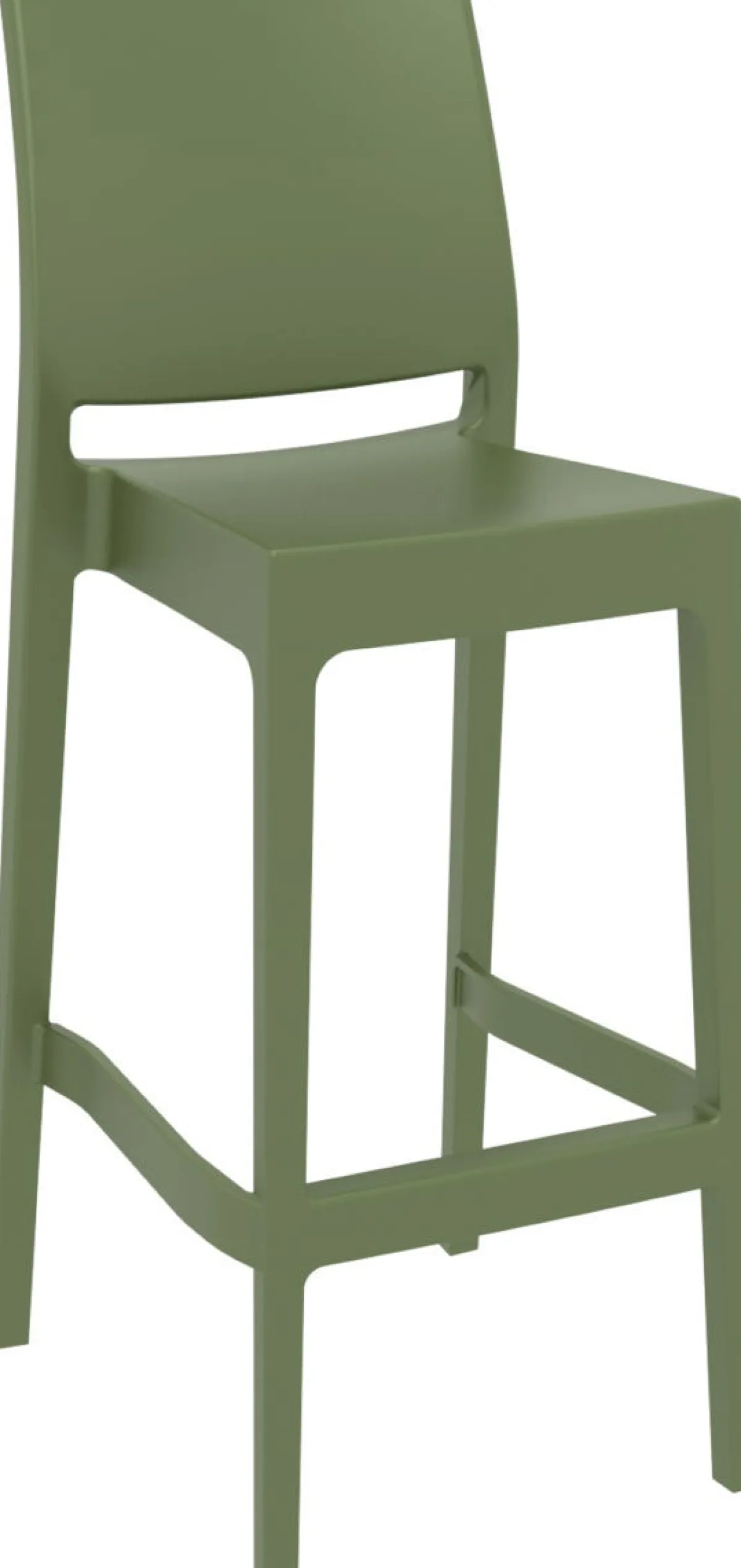 Tabouret de bar vert olive 108x44x51 cm Maya - FLEXMOB Clearance