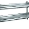 étagère murale inox 180x39x70 cm 2 niveaux Avec dosseret 100 kg - TOURNUS Hot