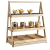 étagère 3 niveaux GN1/2, 1/2 et 2/4 chêne 55,5x32,5x64 cm Valo - APS Discount