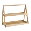 APS étagère 2 niveaux GN1/2 et 2/4 chêne 55,5x26,5x44,5 cm Valo Best