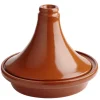 Tajine rond brun terre cuite Ø 17 cm - Aucune Outlet