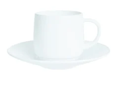Tasse avec anses rond blanc verre opal 9 cl Ø 7,8 cm Intensity Baril - ARCOROC