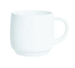 Tasse avec anses rond blanc verre opal 9 cl Ø 7,8 cm Intensity Baril - ARCOROC