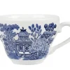 CHURCHILL Tasse avec anses rond Georgian Willow Blue porcelaine vitrifiée 19,8 cl Ø 9 cm Vintage Prints Willow Outlet
