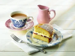 CHURCHILL Tasse avec anses rond Georgian Willow Blue porcelaine vitrifiée 19,8 cl Ø 9 cm Vintage Prints Willow Outlet