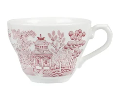 CHURCHILL Tasse avec anses rond Georgian Cranberry Willow porcelaine vitrifiée 19,8 cl Ø 9 cm Vintage Prints Cramberry Willow Clearance