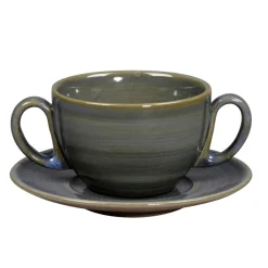 RAK Tasse à bouillon Jade porcelaine vitrifiée 28 cl Ø 10,5 cm stone Spot