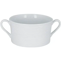 Tasse à bouillon rond blanc porcelaine vitrifiée 35 cl Ø 11 cm Evolution   - RAK Sale