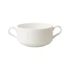 Tasse à bouillon rond crème porcelaine vitrifiée Banquet - RAK Clearance