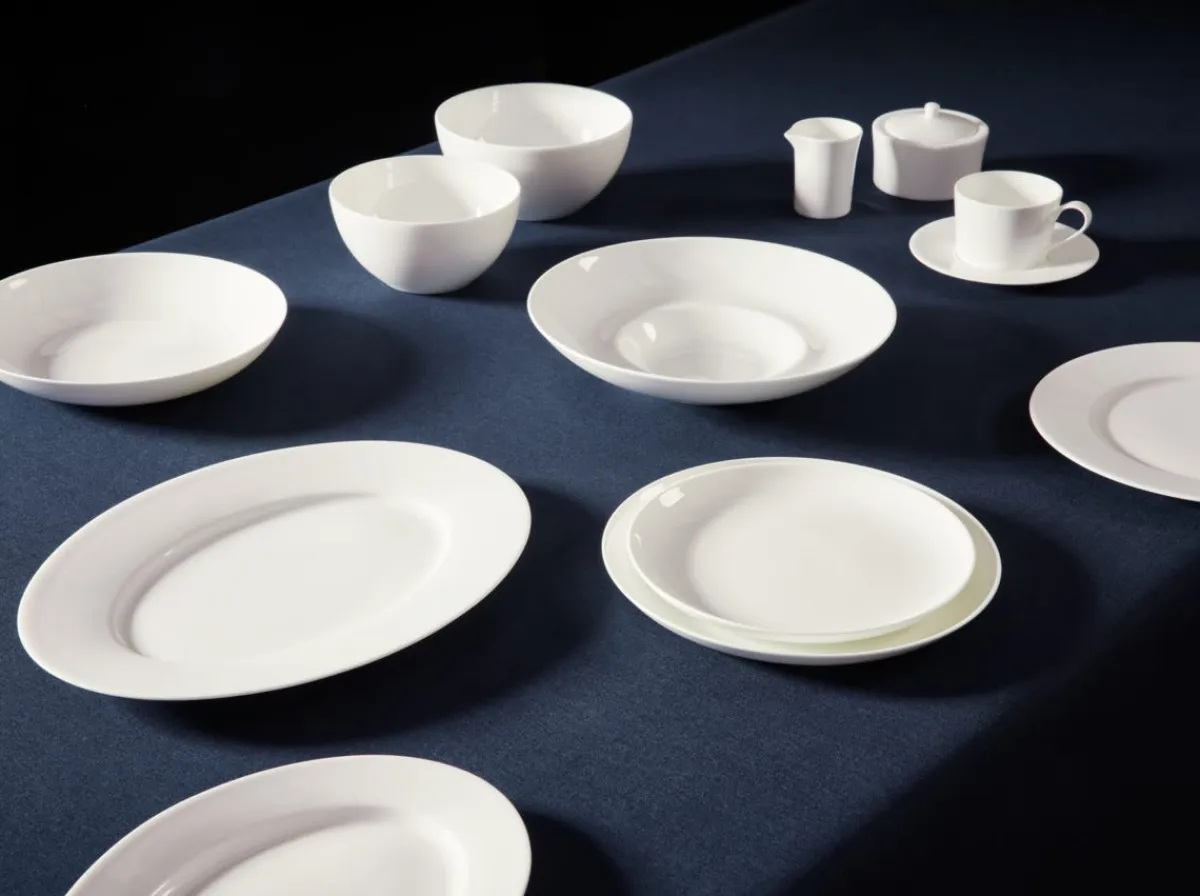 Tasse à bouillon sans anse rond blanc porcelaine bone china 36,9 cl Ø 11,8 cm Fedra - RAK Hot
