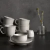 Tasse à café blanc porcelaine 28 cl Ø 9,7 cm Evo Pearl - DUDSON New