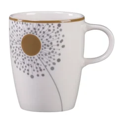 RAK Tasse à café blanc porcelaine vitrifiée 20 cl Ø 7 cm stone Ease Décor Spring Discount