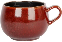 PROOF Tasse à café brun porcelaine 32 cl Ø 8 cm Elements Maroon Clearance