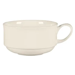 RAK Tasse à café empilable rond blanc porcelaine bone china 16 cl Ø 8,8 cm Bravura Discount