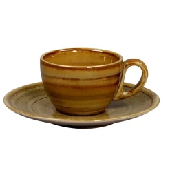 Tasse à café Garnet porcelaine vitrifiée 15 cl Ø 8 cm stone Spot - RAK Outlet