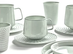 SERAX Tasse à café lungo rond vert porcelaine bone china Ø 7 cm Nido Hot