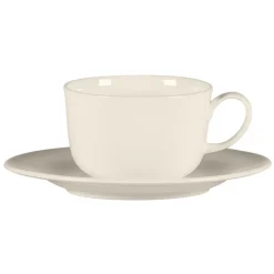 Tasse à café rond blanc porcelaine bone china 19,8 cl Ø 8,8 cm Bravura - RAK Discount