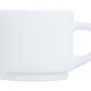 ARCOROC Tasse à café rond blanc verre opal 22 cl Ø 6,5 cm Empilable Sale