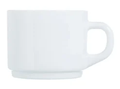 ARCOROC Tasse à café rond blanc verre opal 22 cl Ø 6,5 cm Empilable Sale