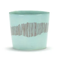 SERAX Tasse à café rond bleu grès émaillé 15 cl Ø 7 cm Feast By Ottolenghi Clearance